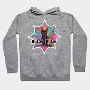 Cat Miaw: Playful and Cute Cat Design Hoodie